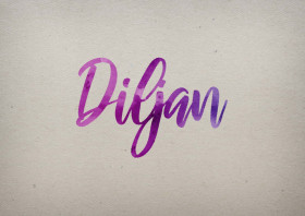 Diljan Watercolor Name DP