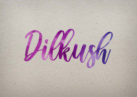 Dilkush Watercolor Name DP