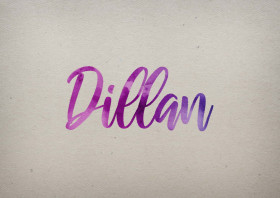 Dillan Watercolor Name DP