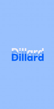 Name DP: Dillard