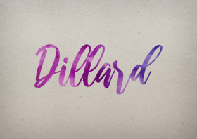 Dillard Watercolor Name DP
