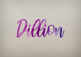 Dillion Watercolor Name DP