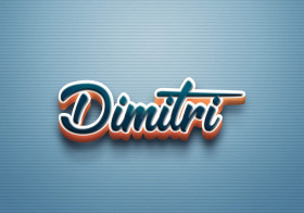 Cursive Name DP: Dimitri