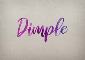 Dimple Watercolor Name DP