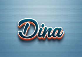 Cursive Name DP: Dina