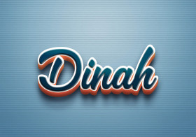 Cursive Name DP: Dinah