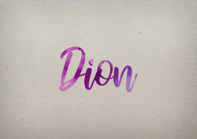 Dion Watercolor Name DP