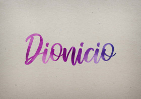 Dionicio Watercolor Name DP
