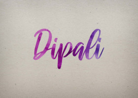 Dipali Watercolor Name DP