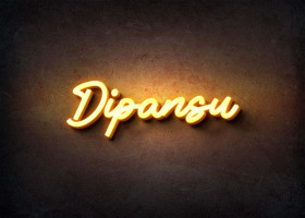 Glow Name Profile Picture for Dipansu