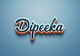 Cursive Name DP: Dipeeka