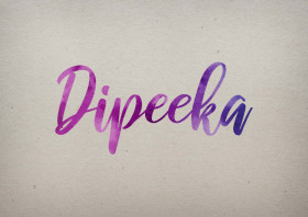 Dipeeka Watercolor Name DP