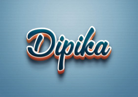 Cursive Name DP: Dipika