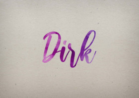Dirk Watercolor Name DP