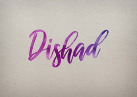 Dishad Watercolor Name DP