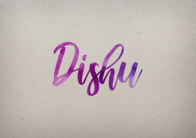Dishu Watercolor Name DP