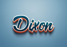 Cursive Name DP: Dixon