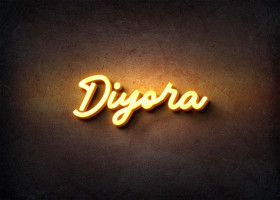 Glow Name Profile Picture for Diyora