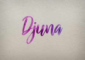 Djuna Watercolor Name DP