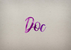 Doc Watercolor Name DP