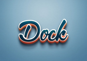 Cursive Name DP: Dock