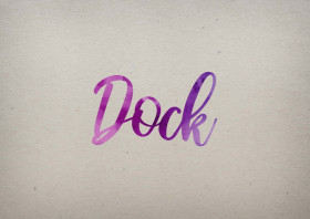 Dock Watercolor Name DP