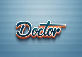 Cursive Name DP: Doctor