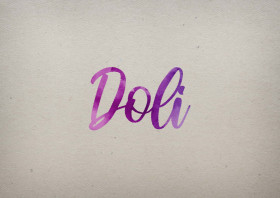 Doli Watercolor Name DP