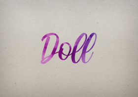 Doll Watercolor Name DP