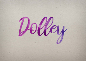 Dolley Watercolor Name DP