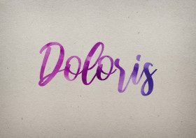 Doloris Watercolor Name DP