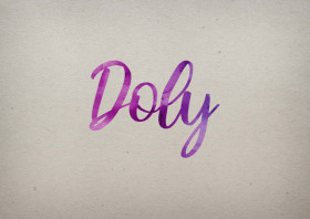 Doly Watercolor Name DP