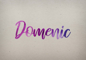 Domenic Watercolor Name DP