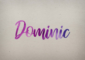 Dominic Watercolor Name DP