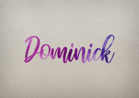 Dominick Watercolor Name DP