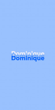Name DP: Dominique