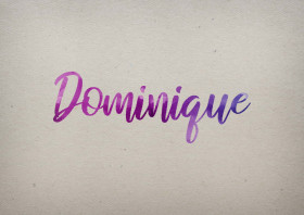 Dominique Watercolor Name DP