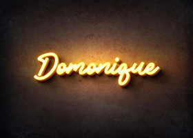 Glow Name Profile Picture for Domonique