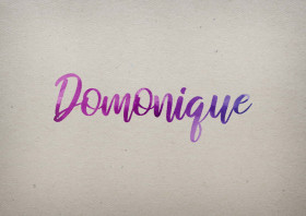 Domonique Watercolor Name DP