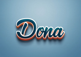 Cursive Name DP: Dona