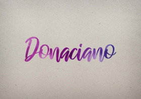 Donaciano Watercolor Name DP