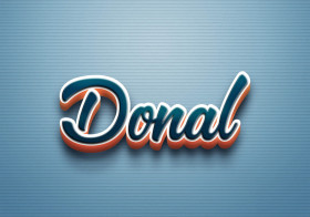 Cursive Name DP: Donal