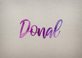 Donal Watercolor Name DP