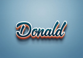 Cursive Name DP: Donald