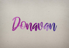 Donavan Watercolor Name DP