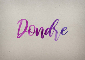 Dondre Watercolor Name DP