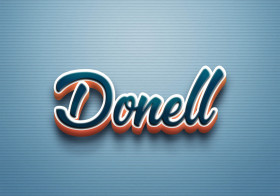 Cursive Name DP: Donell