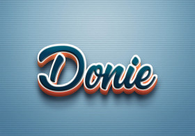 Cursive Name DP: Donie