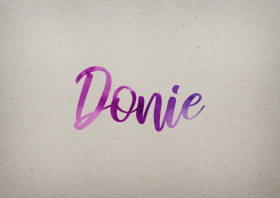 Donie Watercolor Name DP