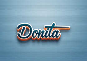 Cursive Name DP: Donita